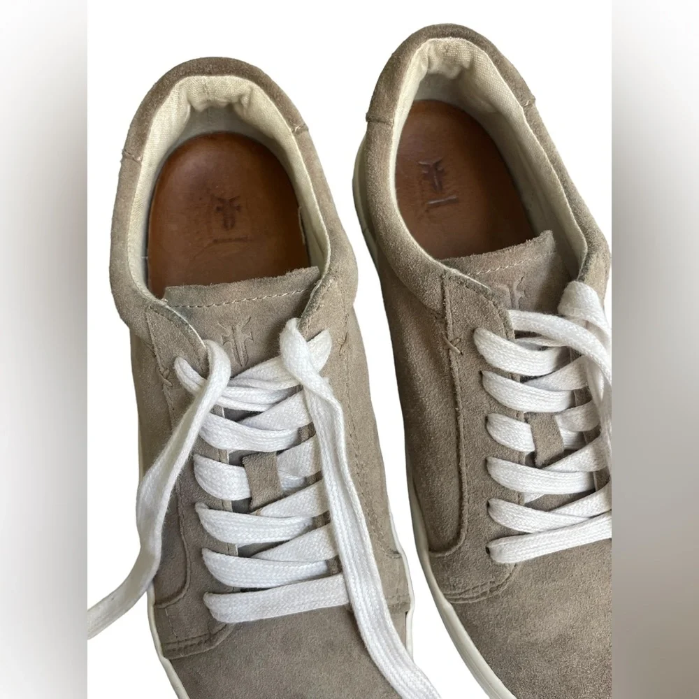 Frye Womens Shoes Frye Kerry Suede Low Lace Up Sneakers Sz8 - Picture 12 of 12